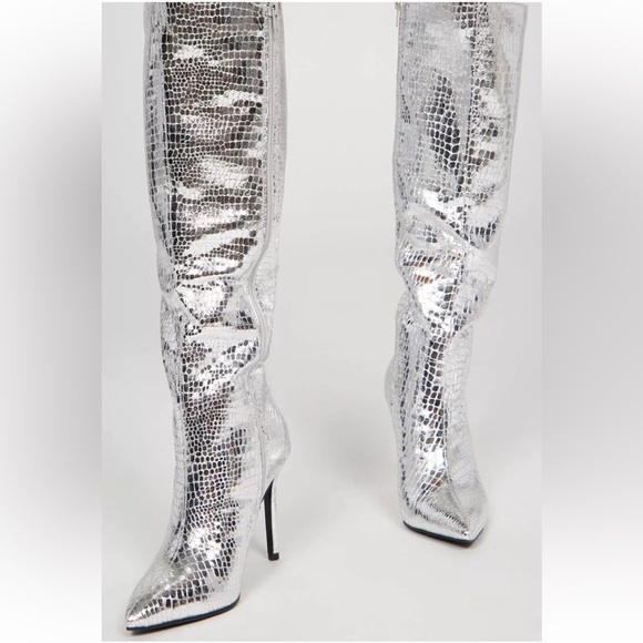 Fashion Nova Boot starship -silver - Picture 1 of 2